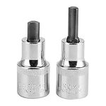 Strut Leg Pry Socket Strut Nut Tool, Suspension Strut Spreader, Shock Absorber Removal Tool Set, 2pcs 1/2 Square Drive Hub Spreader Tool Fit for Citroen