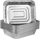 PLASTICPRO Disposable 9 x 13 Aluminum Foil Pans Half Size Deep Steam Table Bakeware - Cookware Perfect for Baking Cakes, Bread, Meatloaf, Lasagna Pack of 20