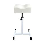 LOVEVLOGY Pedicure Foot Rest,Height Adjustable Pedicure Chair,Non-slip Pedicure Stool for Massage Office or Home,White