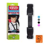 STRAP STOP Anti Escape Car Seat Strap — UK Made, Crash Tested, ECE R44-04 & R129 Passed Buckle up Houdini Straps for Car Seat — Multi-use & Impossible to Unlock (1 x Car Seat Safety Clip) - 4 Colors