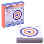 MILBRO 17cm Thick Card Targets Air Rifle Pistol Airgun Targtes Red White & Blue Approx 100 Pack