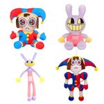 Super JAKES The Amazing Circus Plush, New Circus Pomni and Jax plush Toy,Cute Stuffed Figure Doll for Kids and Adults(4PCS)