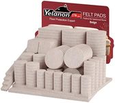 Yelanon Felt Furniture Pads -278 Pcs Furniture Pads Self Adhesive, Felt Chair Pads, Anti Scratch Floor Protectors for Furniture Feet Chair Legs, Furniture Felt Pads for Hardwoods Floors, Beige