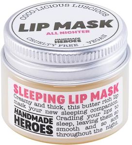 Handmade Heroes, All Natural Lip Mask Butter, Moisturizing Leave On Overnight Lip Mask (Original All Nighter)