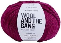 Wool and The Gang Alpachino Merino, Margaux Red (053), 100g