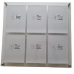 Get Acrylic Photo Frames - 6 Pocket Clear Acrylic Company Display/Notice Board. Wall Mount Display Board with A4 Pockets. Suitable for The Office, Workplace Or Home 70cm x 74.4cm (700mm x 744mm)