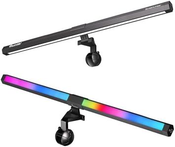 Quntis 51CM LED Lampada Schermo PC RGB Lampada da Scrivania USB Computer Multicolore Light Bar Monitor Computer, Luce Ambientale Regolabile 15 Colori Illuminazione, Barra Luminosa per Gaming Lettura