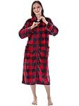 PAVILIA Womens Housecoat Zip Robe, 
