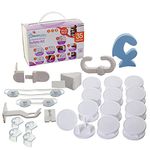 Dreambaby Home Baby Safety Kit Set No Tools No Screws - Household Safety Value Pack - 35 Pcs - Model F70844