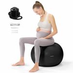 YOTTOY Pregnancy Ball,1.8mm Thick Birthing Ball for Maternity Physio and Birth Preparation,Yoga Ball&Exercise Ball for Pregnancy includes Pump