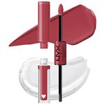 NYX PROFESSIONAL MAKEUP, Shine Loud, High shine lip color, 16HR wear, Vegan Formula - MOVIE MAKER (Pink)