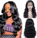 LSHAIR 8A Grade Brazilian Body Wave 3 Bundle 100% Unprocessed Virgin Human Hair Weave Brazilian Human Hair Bundles Natural Black Color 300g weave hair human bundles ... 18" lace front wig