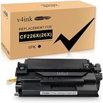 v4ink Compatible 052H Toner Cartridge Replacement for Canon 052 052H Toner Cartridge HP 26X CF226X High Yield Black Ink for Canon ImageCLASS MF421dw MF424dw MF426dw MF429dw LBP214dw LBP215dw Printer