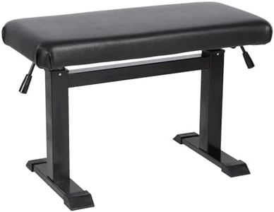 Height Adjustable Piano Bench, 39in Hydraulic Lifting Keyboard Bench with PU Leather, Heavy Duty Piano Stool for Piano Keyboard Stand (Black)