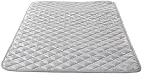 Bukm Ironing Blanket, Magnetic Ironing Mat Laundry Pad, Quilted Washer Dryer Heat Resistant Pad, Ironing Board Covers (33 1/2" x 19", Grey) (Grey)