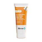 The Derma Co 1% Hyaluronic Sunscreen SPF 50 Aqua Gel, PA++++, Lightweight, No white-cast for Broad Spectrum & Blue Light Protection for Oily, Dry, Acne-prone Skin - 30g