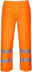 Portwest Men's Hi Vis Trousers Rain Pants, Orange, Medium US