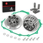 MOTO1988 Clutch Center Inner Hub & Outer Pressure Plate Rebuild Kit & Gasket for Honda 400EX 400X TRX400EX TRX 400X TRX400X 2005-2014