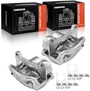 A-Premium Brake Caliper Assembly with Bracket Compatible with Mazda CX-5 2021 CX-9 2016-2021 L4 2.5L Front Driver and Passenger 2-PC Set
