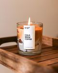 Rad Living Cold Brew Coffee Luxury Scented Candle | 60 Hrs Burn Time - 220gm | Gift for Him, Her, Girlfriend, Boyfriend, BFF, Unique Gifts for Women, Birthday Gifts, Sisters, Friendship Gifts