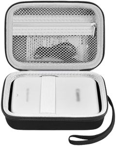 Againmore Case Compatible with SUPVAN E10/ for JADENS D110 Label Printer, Mini Wireless Connection Label Maker Machine Portable Travel Carrying Bag for Office, Home Kitchen Storage (Box Only)-Black