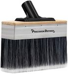 Precision Defined Deck Stain Brush, Large 7-Inch, Deck Brush for Paints, Heavy Duty Professional Stain Brush Set, Double Walled Brush, Fence and Wall Brush with Threaded Extension Pole, Sealers Brush