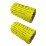 200x Periodic Inspection & Test Electrical Safety Labels (2 Rolls) 75x50mm