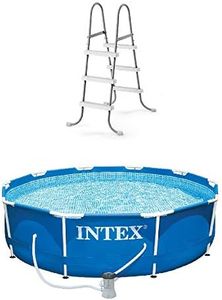 Intex Above-Ground Pool Ladder w/ Intex 10 x 2.5-Foot Pool Set with Filter Pump
