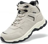 Women's Waterproof Hiking Boots Lightweight Non-Slip Outdoor 10, Grey