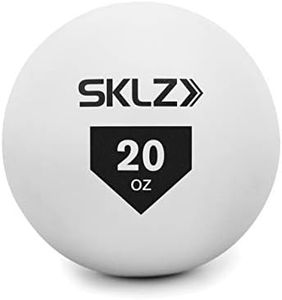 SKLZ Contact Ball Baseball and Softball Batting Training Ball, 20 Ounce,White