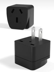 2 Pack Japan Travel Adaptor, AU to Japan Plug Adapter Type A Travel Power Plug for Japan,Thailand, Philippines, Vietnam, USA, China, Canada, Mexico, Jamaica, Peru and More, Black