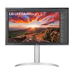 LG UHD Monitor 27UP85NP, 27 Inch, 4K, 60Hz, 5ms GtG, IPS Panel, HDR 10, AMD FreeSync, Smart Energy Saving, HDMI, Displayport, USB-C, White