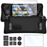 Case for Steam Deck, Protective Case for Steam Deck Matte Black TPU Soft Protector Case Cover Skin Accessories Compatible with Stream Deck Shock-Absorption, Non-Slip and Anti-Scratch Design