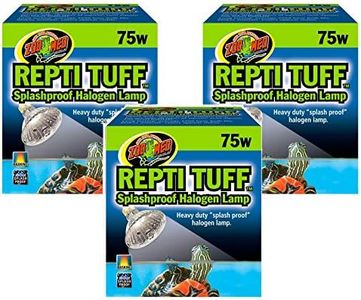 Zoo Med Repti Tuff Splashproof Halogen Lamps 75 Watts (3 Pack)