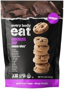 Every Body Eat Chocolate Chip Crunchy Cookie Bites - Gluten Free, Dairy Free, Vegan, Seed Oil Free, Allergy Friendly (5oz Pack of 6)