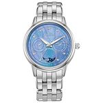 Citizen Ladies Calendrier Eco-Drive Watch 37mm Silver-Tone Stainless Steel Case and Bracelet with Blue Dial (FD0000-52N)