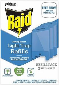 Raid Light Trap Refill Pack, 3 Refill Cards, Chemical Insectide Free and Pet Friendly