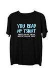 Wear Your Opinion Mens Graphic Printed T-Shirt (Design: Social,Black,Medium)