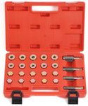 Tools Oil Drain Plug Sump Bolt Thread Repair Kit 24pc Set M13 - M20 Tap