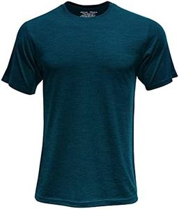 Sheep Run Men's Merino Wool Lightweight Hiking Running Workout Breathable Base Layer T Shirt, Atlantic, X-Large