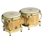 LP Latin Percussion Matador Wood Bongo Natural Gold Hardware M201-AW