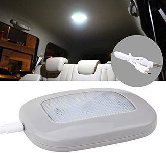 KaiDengZhe Auto Car Ceiling Roof Lights Magnetic Dome Light with Universal USB Rechargeable Wireless 10 LEDs for Interior and Exterior of Car, Boat, Trailer, Motorhome,Truck (Gray Shell-Whie light)