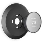 Wall Plate Made for The Nest Thermostat 2020 | Google Nest Thermostat Trim Kit Accessory | Easy Installation | Black