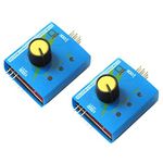 VIPMOON 2 Pack RC Servo Tester 3CH 4.8-6V CCPM Consistency Master Checker with Reverse Connection Protection, ECS Motor Tester Server Test Servo Centering Tool