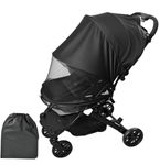 Atoke Baby Mosquito Net & Stroller Sun Shade with UPF50+,Universal Pram Net Privacy Cover with Two-Way Zipper & Bag for Pushchair,Carriage,Carrycot,Cradle, Moses Basket, Travel Cot & Car Seat