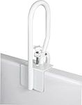 Carex White Bathtub Rail - Grab Bars for Bathroom, Bathtubs & Showers - Side Hand Grip Railing & Support - Shower Handle & Bath Tub Bar Clamps for Seniors & Elderly