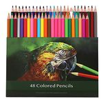 48 Colored Pencils，Quality Coloring Pencils for Adult Coloring Artists Professionals and Colorists, Soft Core, Sketching Drawing Pencils Set Art Supplies for Kid Beginners