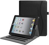 Fintie Case for iPad 4th Generation/iPad 3rd Gen (2012 Model), iPad 2 (2011 Model) 9.7 inch Tablet - [Corner Protection] Multi-Angle Viewing Smart Cover w/Pocket Auto Sleep/Wake, Black