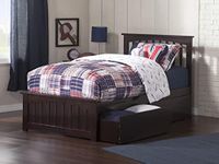 Atlantic Furniture AR8726111 Mission Bed Solid Hardwood, Twin