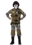 Kids Camo Trooper Costume Tactical Vest Camouflage Army Costume Child Medium Bundle